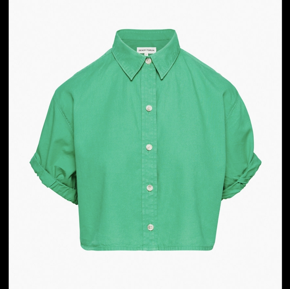 Denim Forum Jane Cropped Shirt